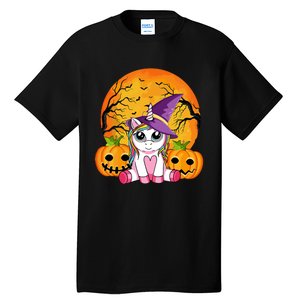 Cute Halloween Witchy Unicorn Halloween Tall T-Shirt