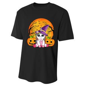 Cute Halloween Witchy Unicorn Halloween Performance Sprint T-Shirt