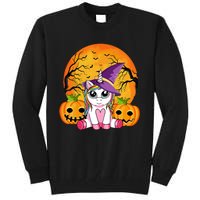 Cute Halloween Witchy Unicorn Halloween Tall Sweatshirt