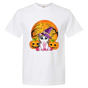 Cute Halloween Witchy Unicorn Halloween Garment-Dyed Heavyweight T-Shirt