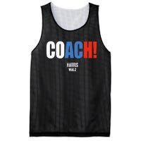 Coach Harris Waltz 2024 Kamala Harris Coach Walz 2024 Mesh Reversible Basketball Jersey Tank