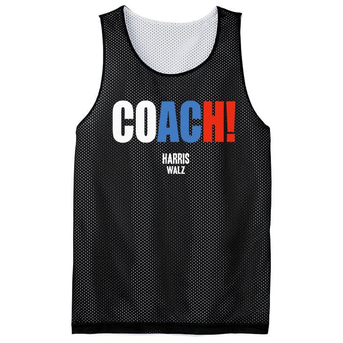 Coach Harris Waltz 2024 Kamala Harris Coach Walz 2024 Mesh Reversible Basketball Jersey Tank