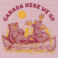 Canada Here We Go Bear And Moose 25L Jumbo Tote