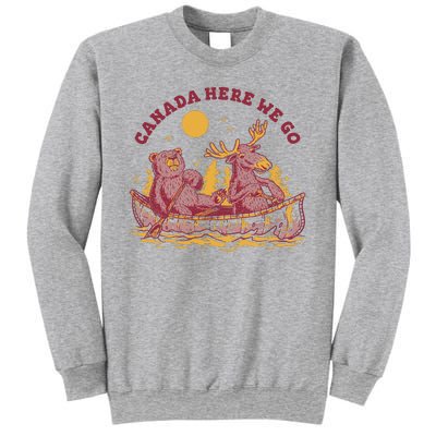 Canada Here We Go Bear And Moose Sweatshirt