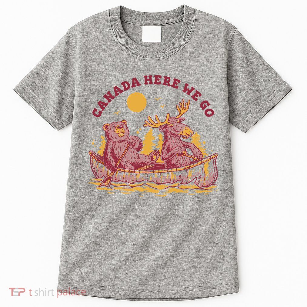 Canada Here We Go Bear And Moose Tall T-Shirt