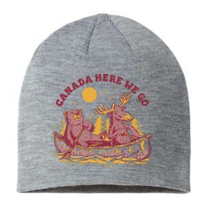 Canada Here We Go Bear And Moose Sustainable Beanie