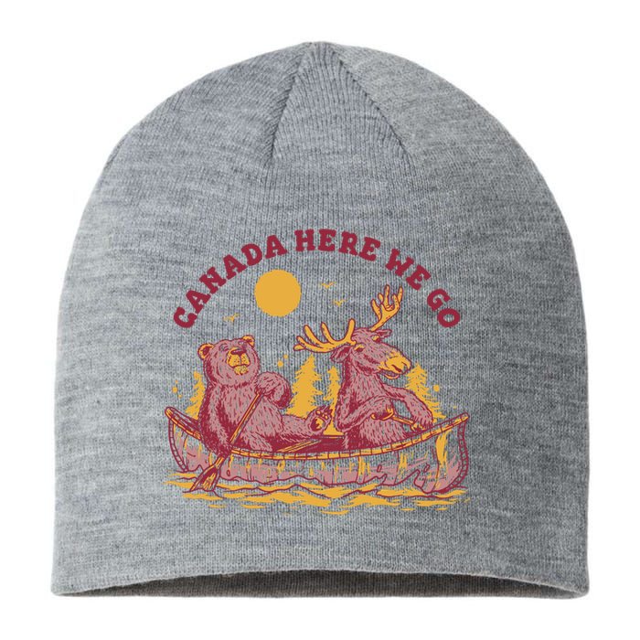 Canada Here We Go Bear And Moose Sustainable Beanie