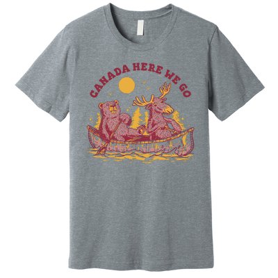 Canada Here We Go Bear And Moose Premium T-Shirt