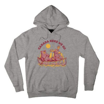 Canada Here We Go Bear And Moose Tall Hoodie