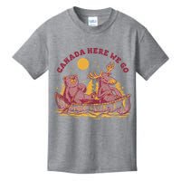 Canada Here We Go Bear And Moose Kids T-Shirt