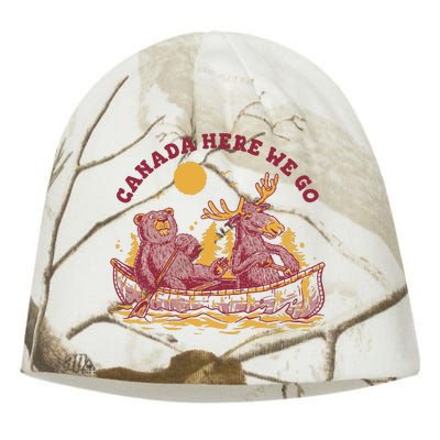 Canada Here We Go Bear And Moose Kati - Camo Knit Beanie