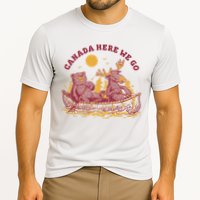Canada Here We Go Bear And Moose Cooling Performance Crew T-Shirt