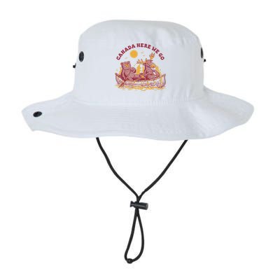 Canada Here We Go Bear And Moose Bucket Hat