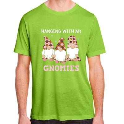 Christmas Hanging With Gnomies Gnome Pink Leopard Adult ChromaSoft Performance T-Shirt