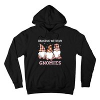 Christmas Hanging With Gnomies Gnome Pink Leopard Hoodie