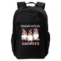 Christmas Hanging With Gnomies Gnome Pink Leopard Daily Commute Backpack