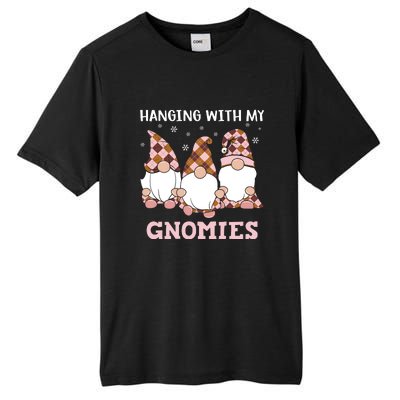 Christmas Hanging With Gnomies Gnome Pink Leopard Tall Fusion ChromaSoft Performance T-Shirt