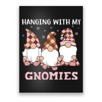 Christmas Hanging With Gnomies Gnome Pink Leopard Poster