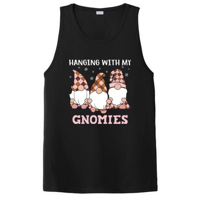 Christmas Hanging With Gnomies Gnome Pink Leopard PosiCharge Competitor Tank