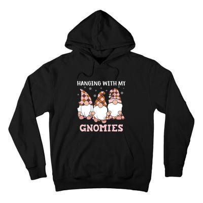 Christmas Hanging With Gnomies Gnome Pink Leopard Tall Hoodie