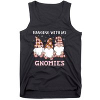 Christmas Hanging With Gnomies Gnome Pink Leopard Tank Top