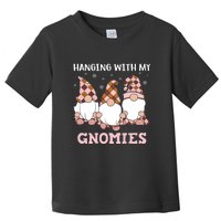 Christmas Hanging With Gnomies Gnome Pink Leopard Toddler T-Shirt