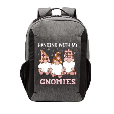 Christmas Hanging With Gnomies Gnome Pink Leopard Vector Backpack