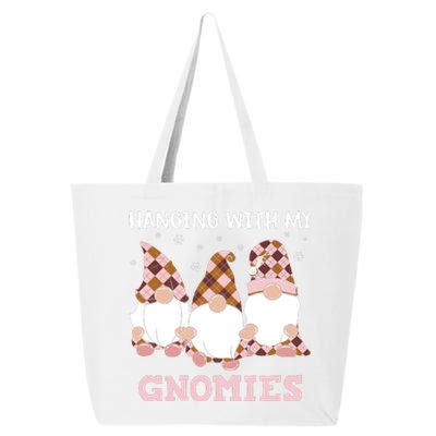 Christmas Hanging With Gnomies Gnome Pink Leopard 25L Jumbo Tote