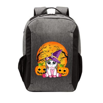 Cute Halloween Witchy Unicorn Pumpink Halloween Gift Vector Backpack