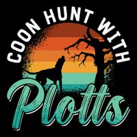 Coon Hunt With Plotts Treeing Walker Animal Lover Coonhound Drawstring Bag