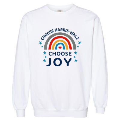 Choose Harris Walz Choose Joy Kamala Harris And Waltz Garment-Dyed Sweatshirt