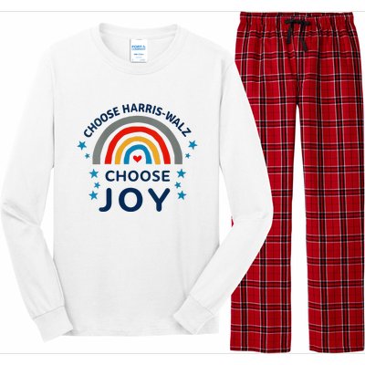 Choose Harris Walz Choose Joy Kamala Harris And Waltz Long Sleeve Pajama Set