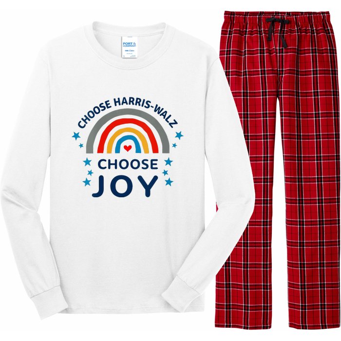 Choose Harris Walz Choose Joy Kamala Harris And Waltz Long Sleeve Pajama Set