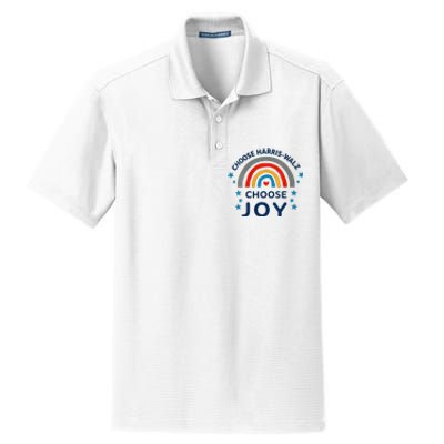 Choose Harris Walz Choose Joy Kamala Harris And Waltz Dry Zone Grid Polo