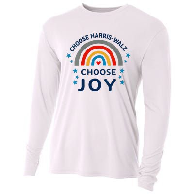 Choose Harris Walz Choose Joy Kamala Harris And Waltz Cooling Performance Long Sleeve Crew