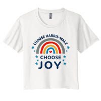 Choose Harris Walz Choose Joy Kamala Harris And Waltz Women's Crop Top Tee