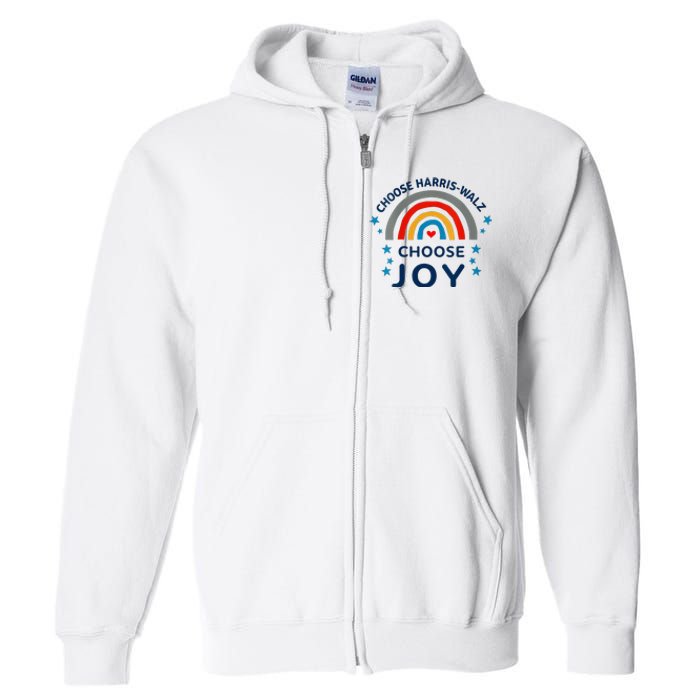 Choose Harris Walz Choose Joy Kamala Harris And Waltz Full Zip Hoodie