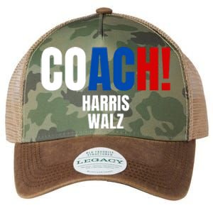 Coach Harris Walz 2024 Kamala Harris Coach Walz 2024 Coach Legacy Tie Dye Trucker Hat