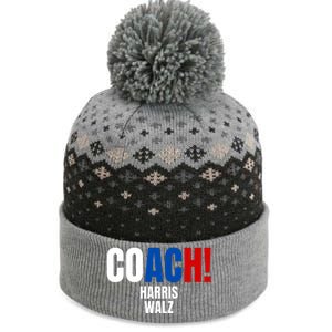 Coach Harris Walz 2024 Kamala Harris Coach Walz 2024 Coach The Baniff Cuffed Pom Beanie