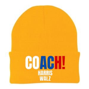 Coach Harris Walz 2024 Kamala Harris Coach Walz 2024 Coach Knit Cap Winter Beanie