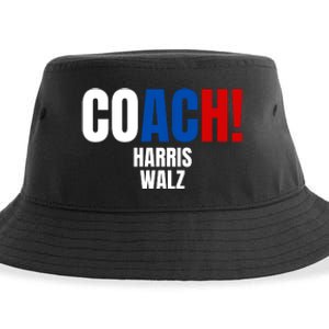 Coach Harris Walz 2024 Kamala Harris Coach Walz 2024 Coach Sustainable Bucket Hat