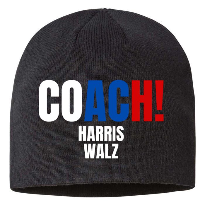 Coach Harris Walz 2024 Kamala Harris Coach Walz 2024 Coach Sustainable Beanie