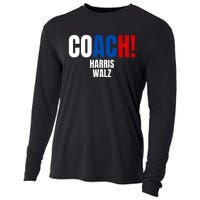 Coach Harris Walz 2024 Kamala Harris Coach Walz 2024 Coach Cooling Performance Long Sleeve Crew