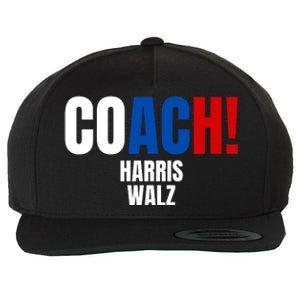 Coach Harris Walz 2024 Kamala Harris Coach Walz 2024 Coach Wool Snapback Cap