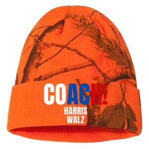 Coach Harris Walz 2024 Kamala Harris Coach Walz 2024 Coach Kati Licensed 12" Camo Beanie