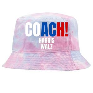 Coach Harris Walz 2024 Kamala Harris Coach Walz 2024 Coach Tie-Dyed Bucket Hat