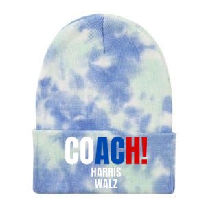 Coach Harris Walz 2024 Kamala Harris Coach Walz 2024 Coach Tie Dye 12in Knit Beanie