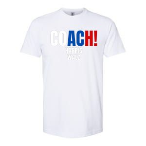 Coach Harris Walz 2024 Kamala Harris Coach Walz 2024 Coach Softstyle CVC T-Shirt