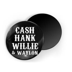 Cash Hank Willie Country Music Magnet