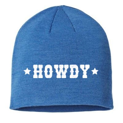 Cow Howdy Western Rodeo Southern Horse Lover Cow Gift Sustainable Beanie